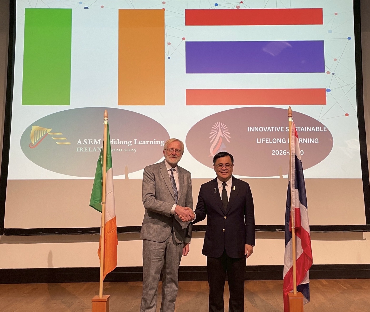 ASEM Lifelong Learning Hub handover ceremony between Ireland and Thailand